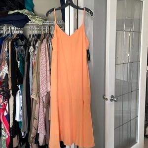 Lulus dress size large soda cream orange